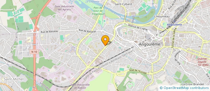 localisation de l'entreprise MADAME VERONIQUE PASQUEREAU à ANGOULEME