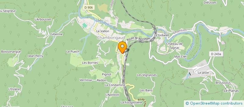 localisation de l'entreprise MADAME VERONIQUE PASSEBOIS  CHAMBORIGAUD