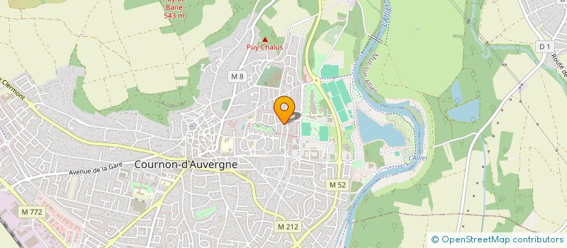 localisation de l'entreprise MADAME VERONIQUE PASSELAIGUE  COURNON-D'AUVERGNE