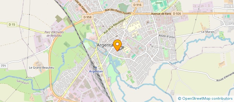 localisation de l'entreprise MADAME VERONIQUE PAUGER à ARGENTAN