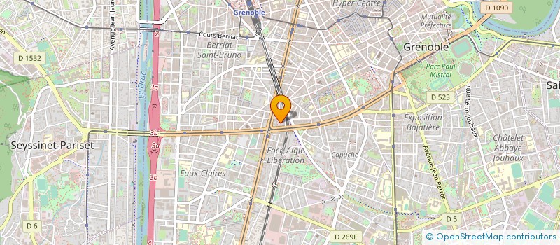 localisation de l'entreprise MADAME VERONIQUE PAUL  GRENOBLE