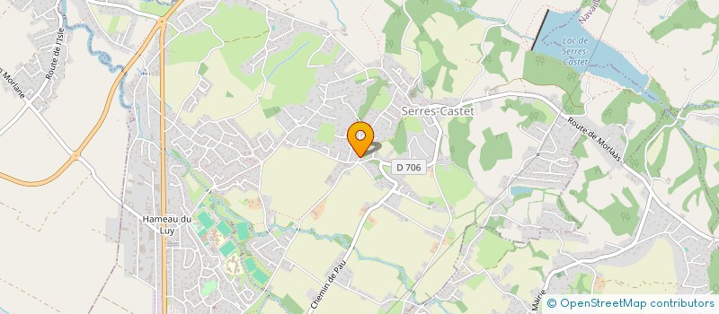 localisation de l'entreprise MADAME VERONIQUE PAULY  SERRES-CASTET