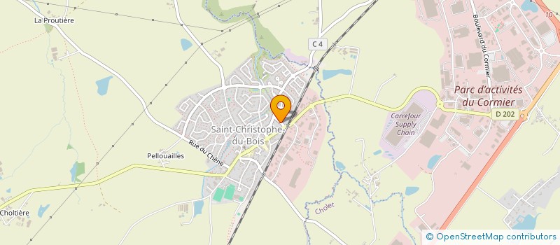localisation de l'entreprise MADAME VERONIQUE PAVAGEAU  SAINT-CHRISTOPHE-DU-BOIS