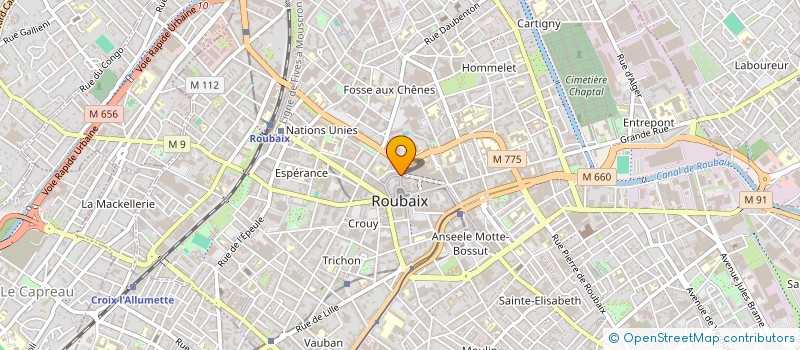 localisation de l'entreprise MADAME VERONIQUE PAYEN à ROUBAIX