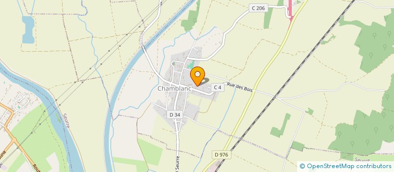 localisation de l'entreprise MADAME VERONIQUE PEANT  CHAMBLANC