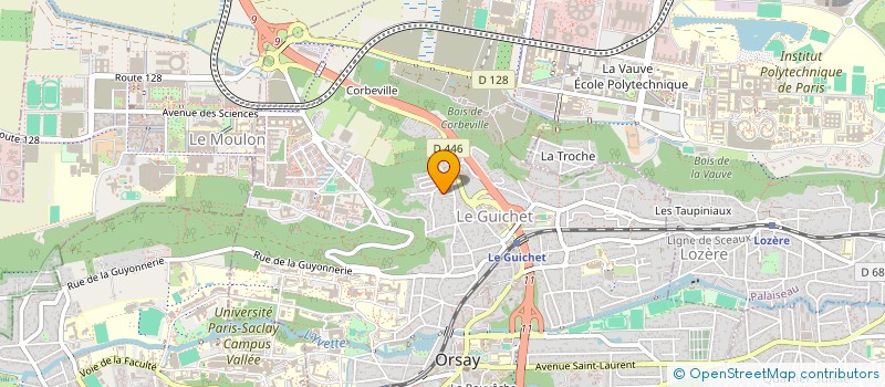localisation de l'entreprise MADAME VERONIQUE PERCHAUD à ORSAY