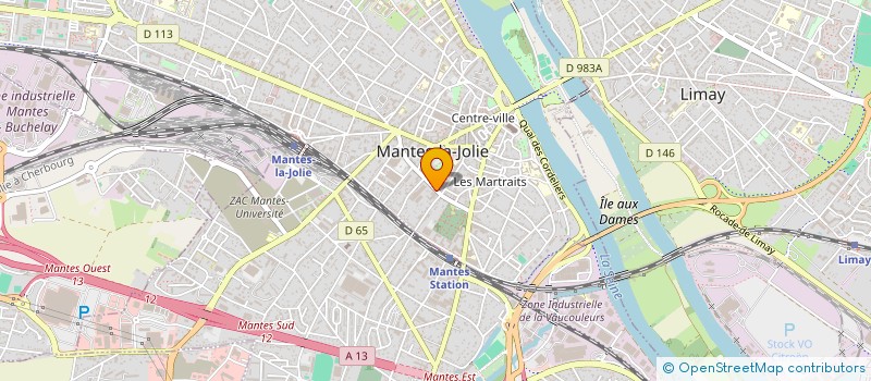 localisation de l'entreprise MADAME VERONIQUE PEREZ  MANTES-LA-JOLIE