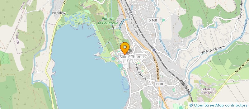 localisation de l'entreprise MADAME VERONIQUE PERIE  SAINT-CHAMAS