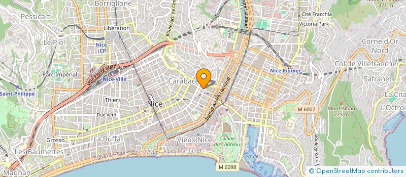 localisation de l'entreprise MADAME VERONIQUE PERIN à NICE
