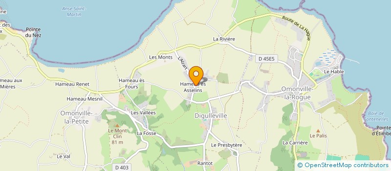 localisation de l'entreprise MADAME VERONIQUE PERRAIS  LA HAGUE