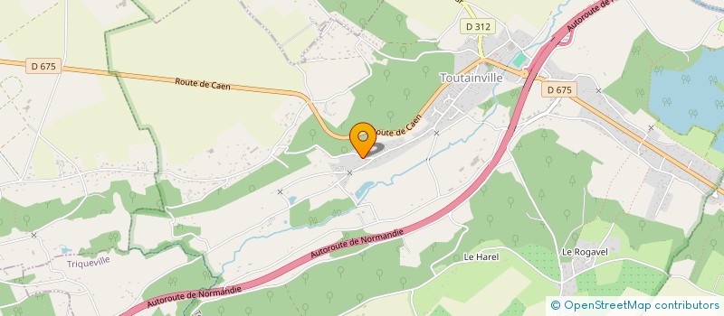 localisation de l'entreprise MADAME VERONIQUE PERREE  TOUTAINVILLE