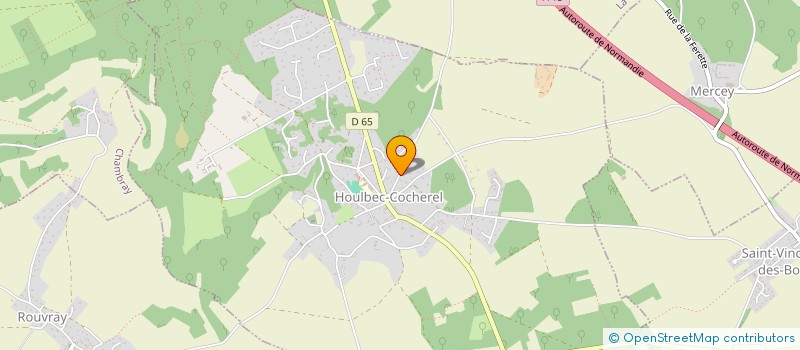 localisation de l'entreprise MADAME VERONIQUE PERRICHON  HOULBEC-COCHEREL