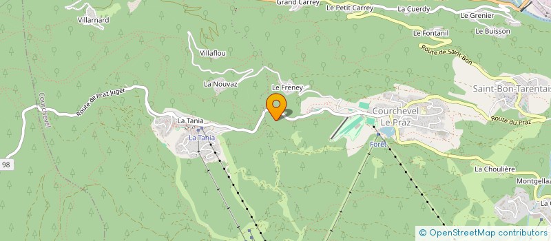 localisation de l'entreprise MADAME VERONIQUE PERRIER DE LA BATHIE à COURCHEVEL