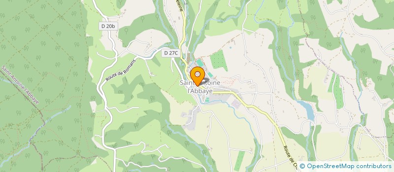 localisation de l'entreprise MADAME VERONIQUE PERY  SAINT ANTOINE L'ABBAYE