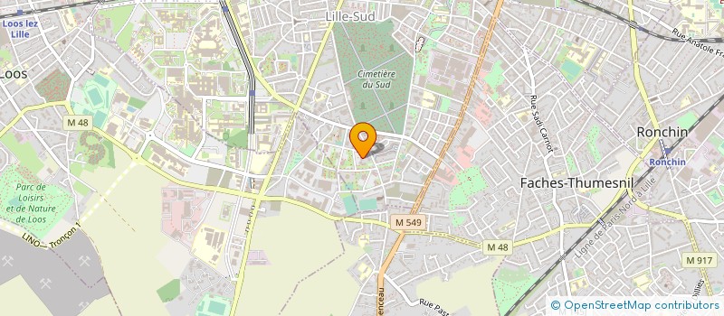 localisation de l'entreprise MADAME VERONIQUE PETAIN à LILLE