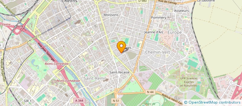 localisation de l'entreprise MADAME VERONIQUE PETERS à REIMS