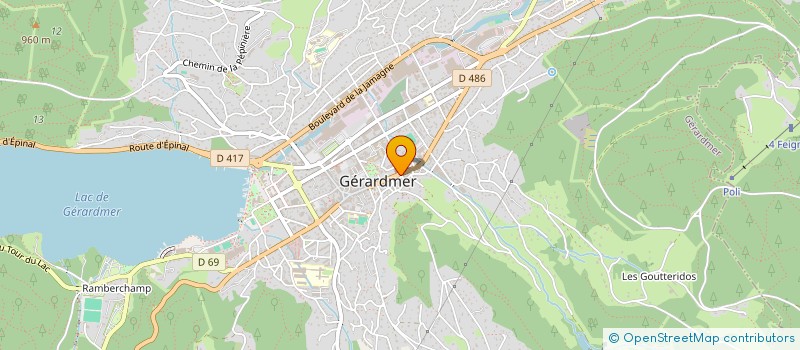 localisation de l'entreprise MADAME VERONIQUE PETIN à GERARDMER