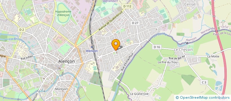 localisation de l'entreprise MADAME VERONIQUE PETIT à ALENCON