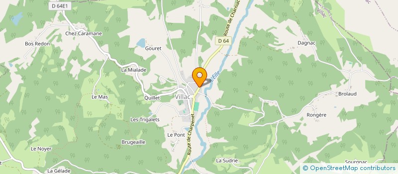 localisation de l'entreprise MADAME VERONIQUE PETITJEAN  VILLAC