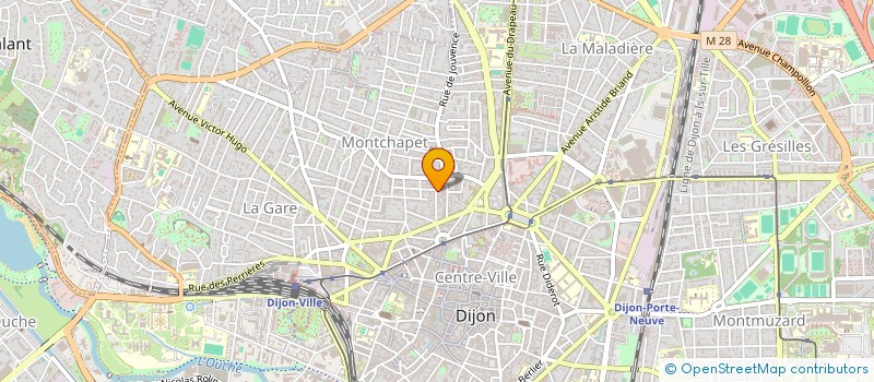 localisation de l'entreprise MADAME VERONIQUE PEUTAT à DIJON