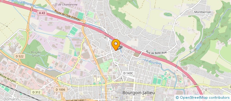 localisation de l'entreprise MADAME VERONIQUE PEYAUD  BOURGOIN-JALLIEU