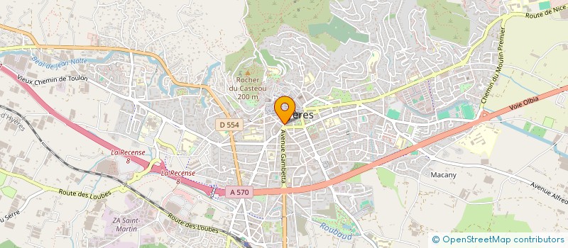 localisation de l'entreprise MADAME VERONIQUE PEYRIEUX à HYERES