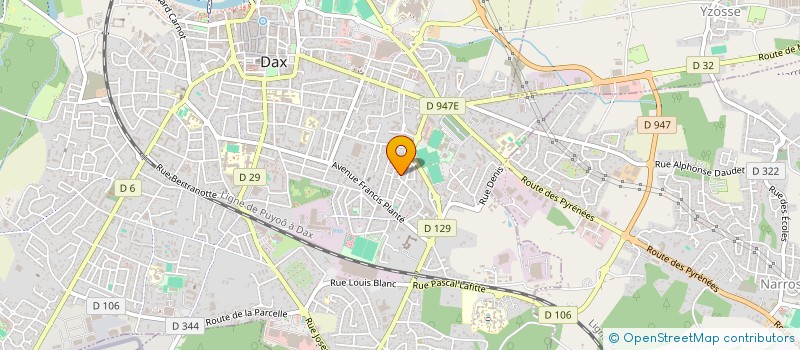 localisation de l'entreprise MADAME VERONIQUE PEYRISSOU à DAX