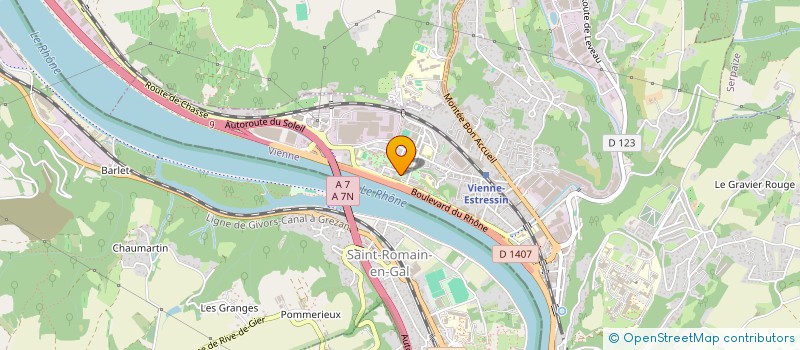 localisation de l'entreprise MADAME VERONIQUE PEYSSON à VIENNE