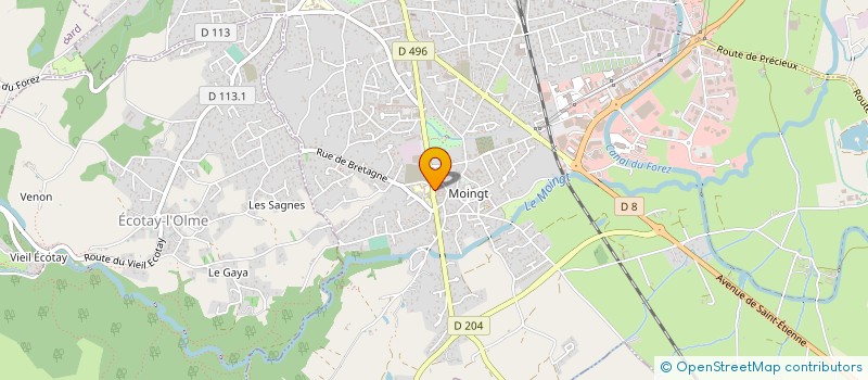 localisation de l'entreprise MADAME VERONIQUE PEYTOUR  MONTBRISON