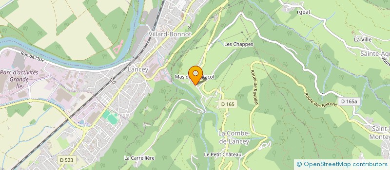 localisation de l'entreprise MADAME VERONIQUE PHILIP  LA COMBE-DE-LANCEY