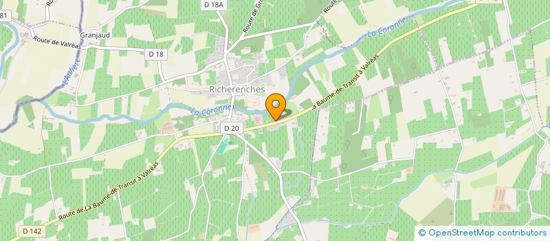 localisation de l'entreprise MADAME VERONIQUE PHILIPPE  RICHERENCHES