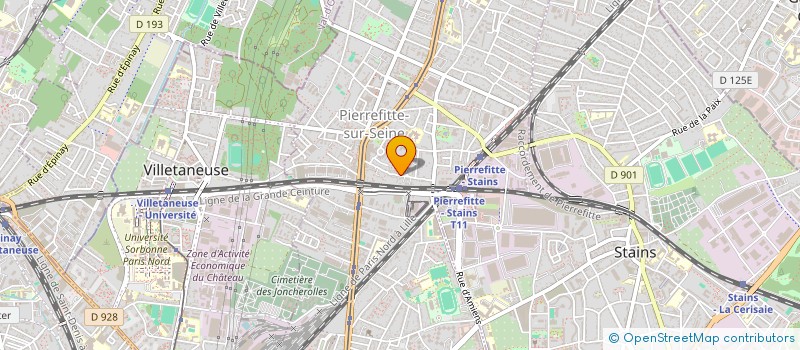 localisation de l'entreprise MADAME VERONIQUE PIERRE à PIERREFITTE-SUR-SEINE
