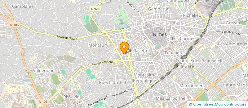 localisation de l'entreprise MADAME VERONIQUE PIERRET  NIMES