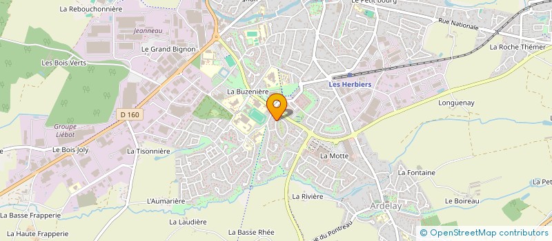 localisation de l'entreprise MADAME VERONIQUE PIET  LES HERBIERS