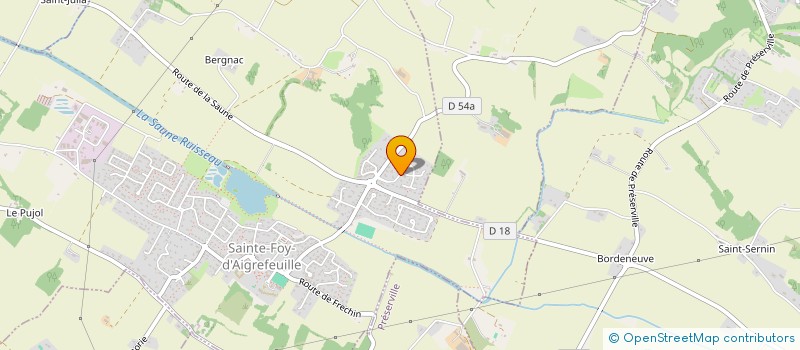 localisation de l'entreprise MADAME VERONIQUE PIGEON  SAINTE-FOY-D'AIGREFEUILLE
