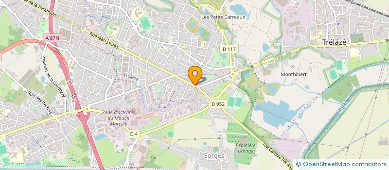 localisation de l'entreprise MADAME VERONIQUE PINEAU  TRELAZE