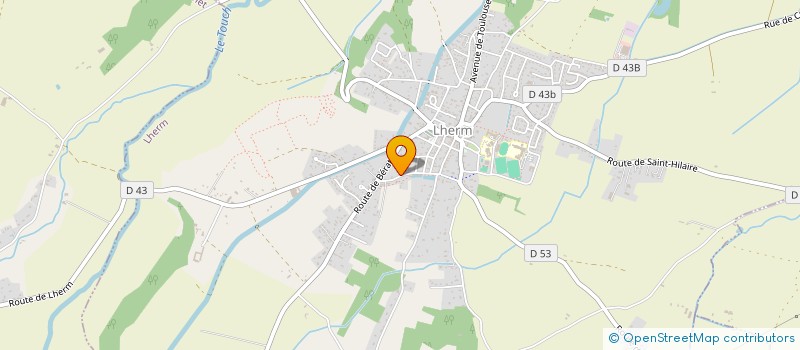 localisation de l'entreprise MADAME VERONIQUE PINTEAU à LHERM