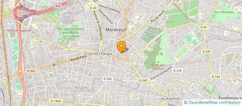 localisation de l'entreprise MADAME VERONIQUE PIQUOT à MONTREUIL