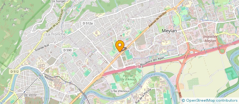localisation de l'entreprise MADAME VERONIQUE PIRIOU à MEYLAN