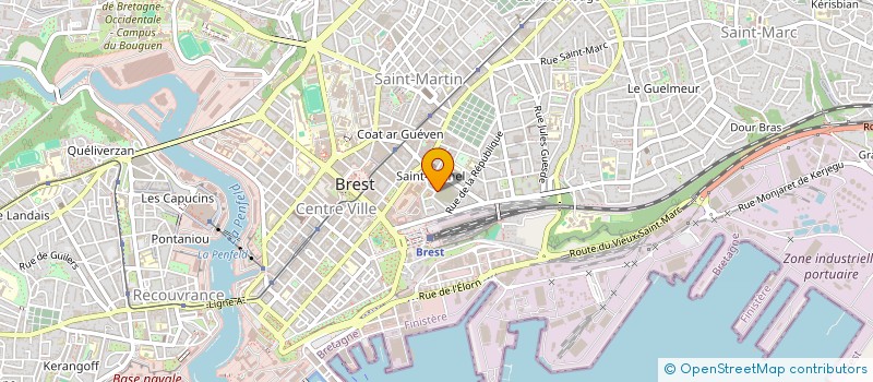 localisation de l'entreprise MADAME VERONIQUE PIRIOU à BREST