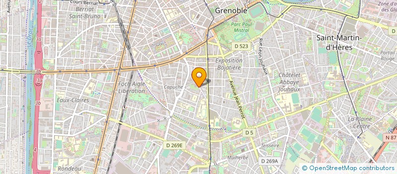 localisation de l'entreprise MADAME VERONIQUE PLA  GRENOBLE