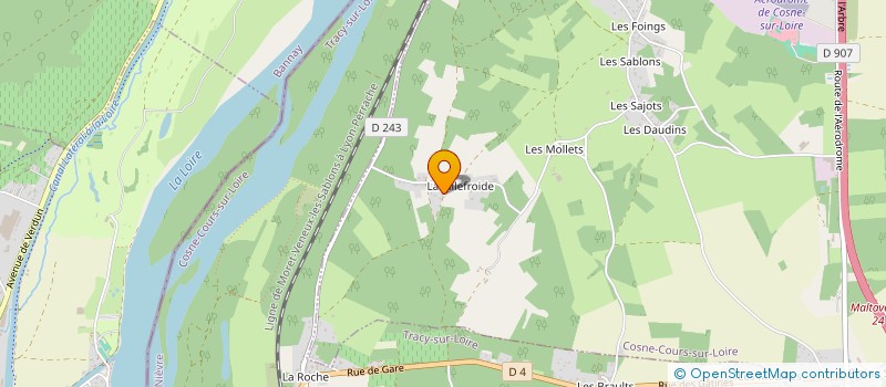 localisation de l'entreprise MADAME VERONIQUE PLANAS à COSNE-COURS-SUR-LOIRE