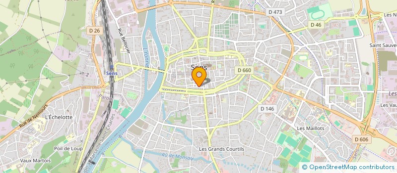 localisation de l'entreprise MADAME VERONIQUE PLISSET  SENS