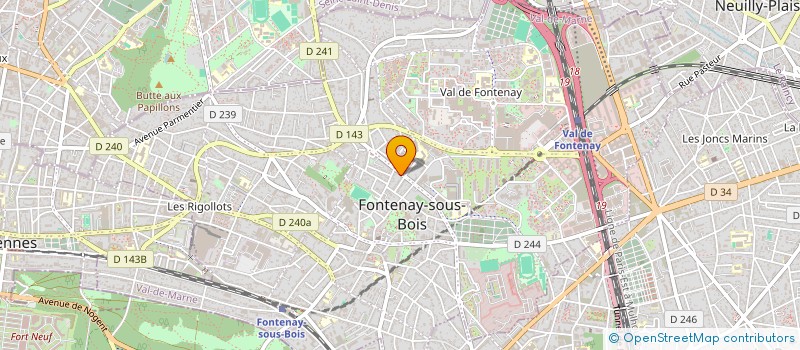 localisation de l'entreprise MADAME VERONIQUE POILLOT à FONTENAY-SOUS-BOIS