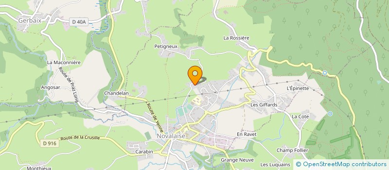 localisation de l'entreprise MADAME VERONIQUE POLAUD  LE PONT-DE-BEAUVOISIN