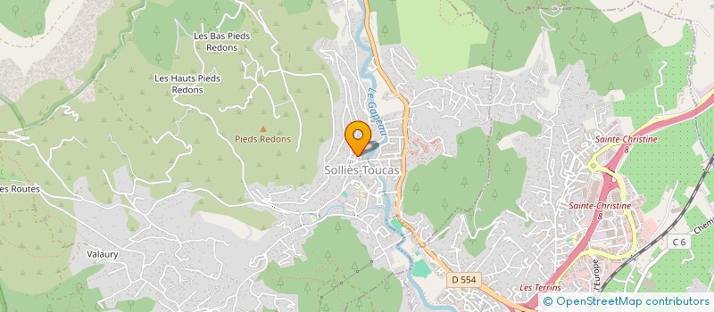 localisation de l'entreprise MADAME VERONIQUE POLI  SOLLIES-TOUCAS