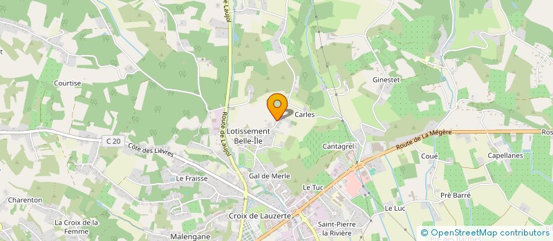 localisation de l'entreprise MADAME VERONIQUE POLYCARPE  MOISSAC