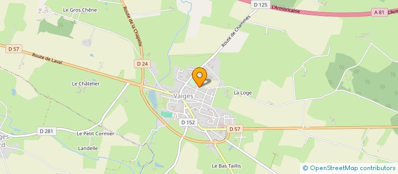 localisation de l'entreprise MADAME VERONIQUE POMMERET  VAIGES