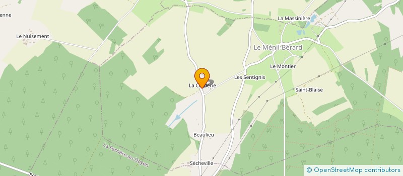 localisation de l'entreprise MADAME VERONIQUE PONS à LE MENIL-BERARD