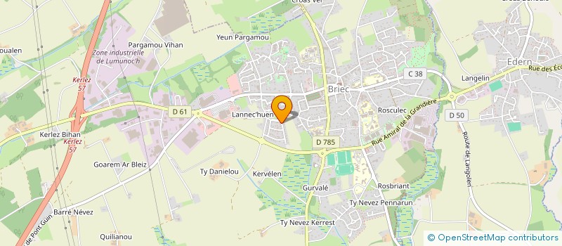 localisation de l'entreprise MADAME VERONIQUE PORTAIL  BRIEC